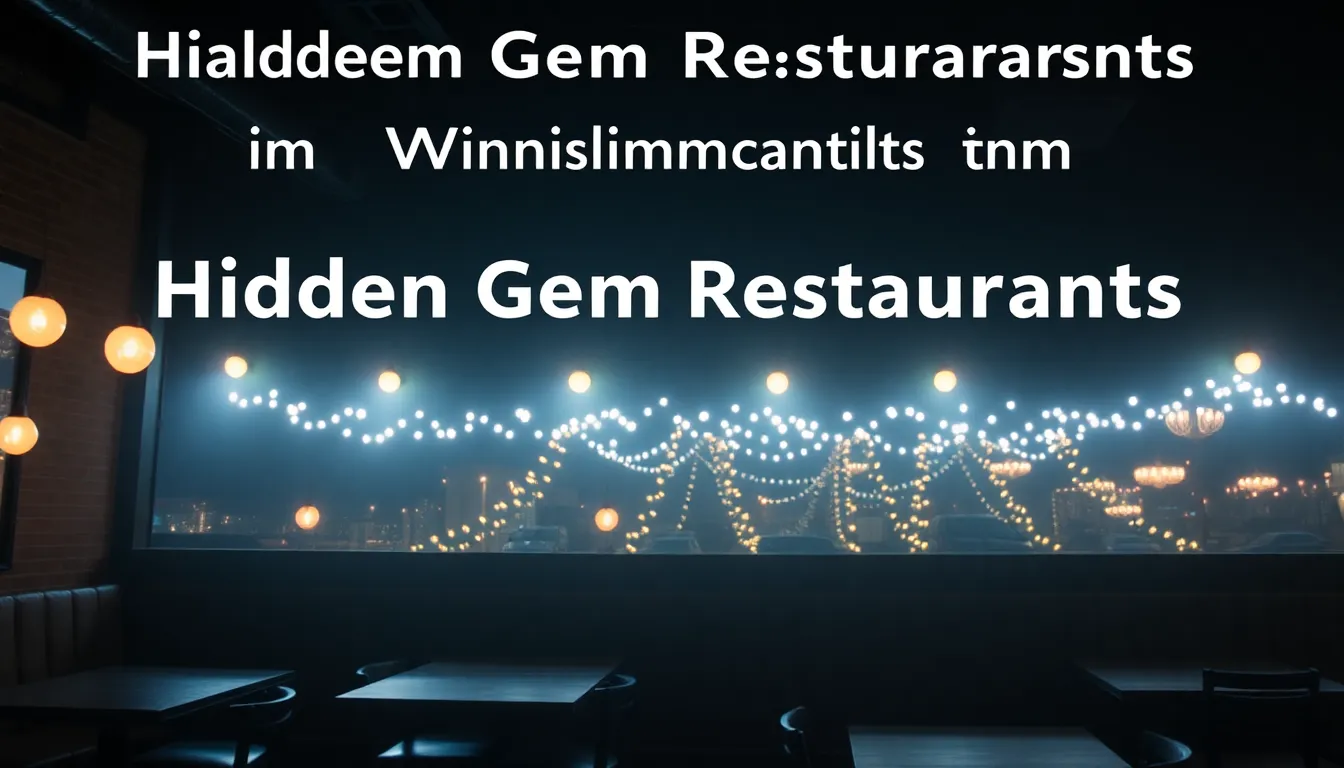 HIDDEN GEM RESTAURANTS IN WASHINGTON: LOCAL FAVORITES WORTH FINDING