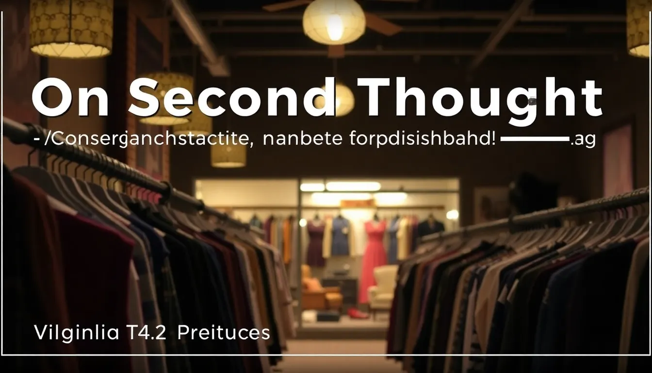 ON SECOND THOUGHT CONSIGNMENT: VIRGINIA'S PREMIER SECONDHAND SHOPPING